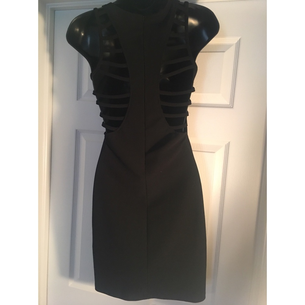 Little Black Dress with Cutout Razor Back